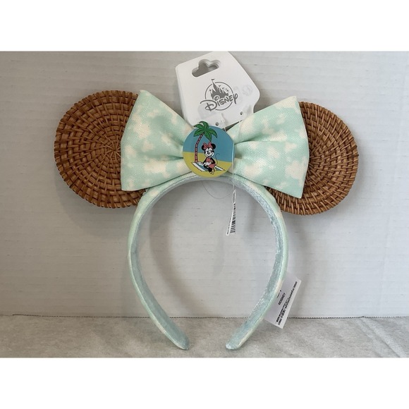 Disney Parks Minnie Mouse Tropical Summer Ration Ears Headband NWT New - Picture 3 of 3